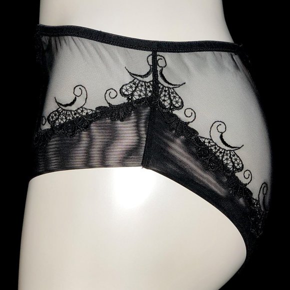 LISE CHARMEL LACE BRIEF - BLACK - Picture 3 of 5